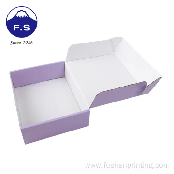 Custom design top open cardboard corrugated box mailer